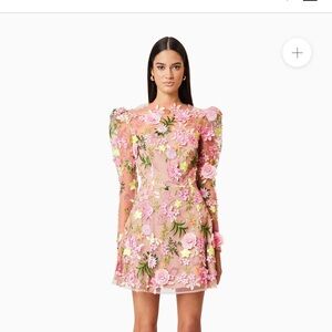 Elliatt Pink Floral Mini Dress